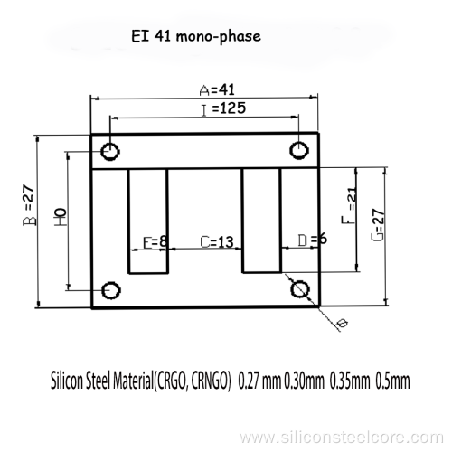 CRNGO Silicon Steel / Non-oriented silicon steel coil iron metal Silicon steel cores for transformer EI 41